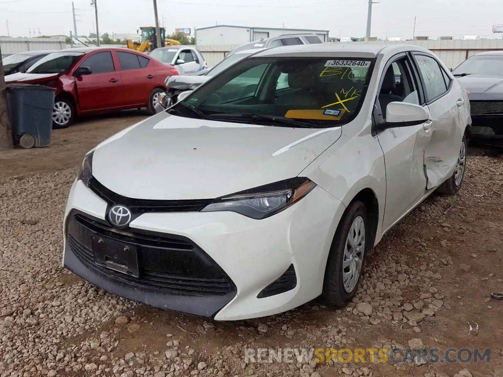 2 Photograph of a damaged car 5YFBURHE8KP884375 TOYOTA COROLLA 2019