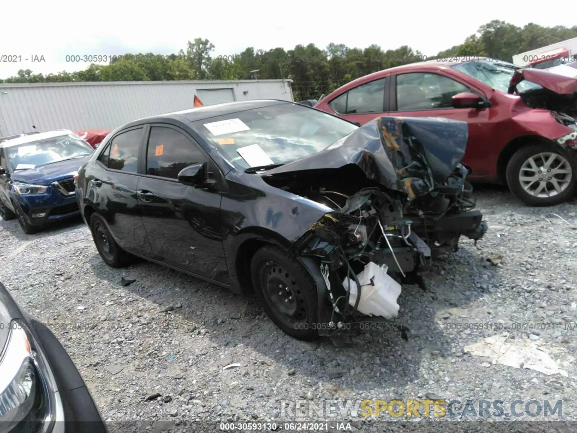 1 Photograph of a damaged car 5YFBURHE8KP884599 TOYOTA COROLLA 2019