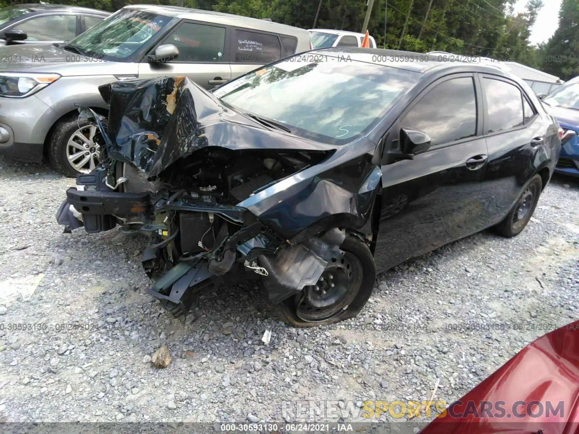 2 Photograph of a damaged car 5YFBURHE8KP884599 TOYOTA COROLLA 2019