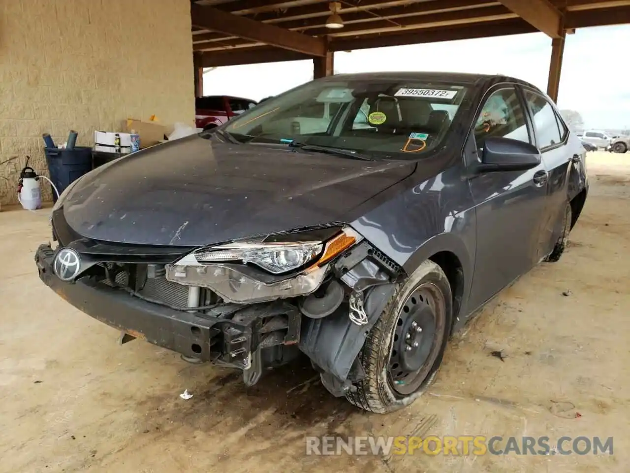 2 Photograph of a damaged car 5YFBURHE8KP884957 TOYOTA COROLLA 2019