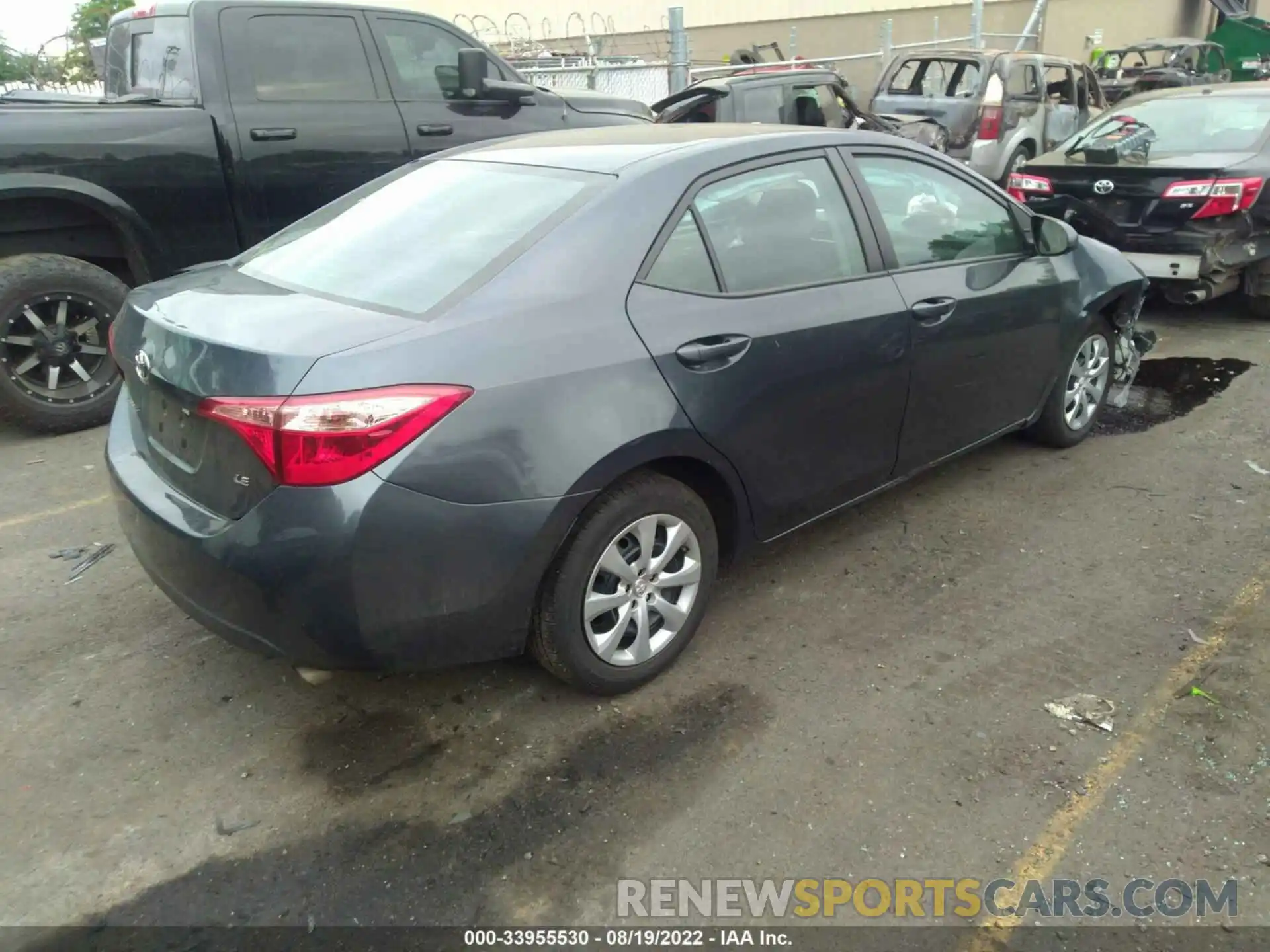 4 Photograph of a damaged car 5YFBURHE8KP889690 TOYOTA COROLLA 2019