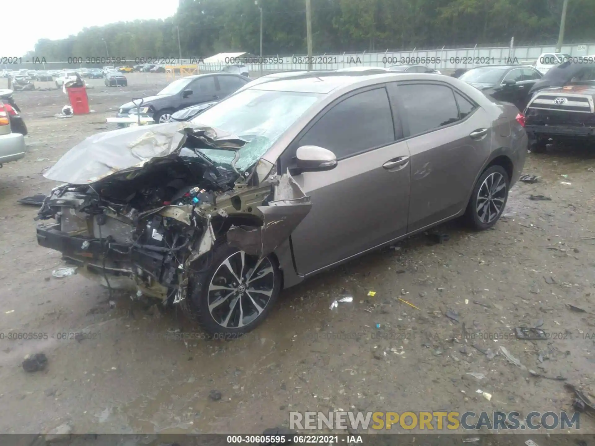 2 Photograph of a damaged car 5YFBURHE8KP890631 TOYOTA COROLLA 2019