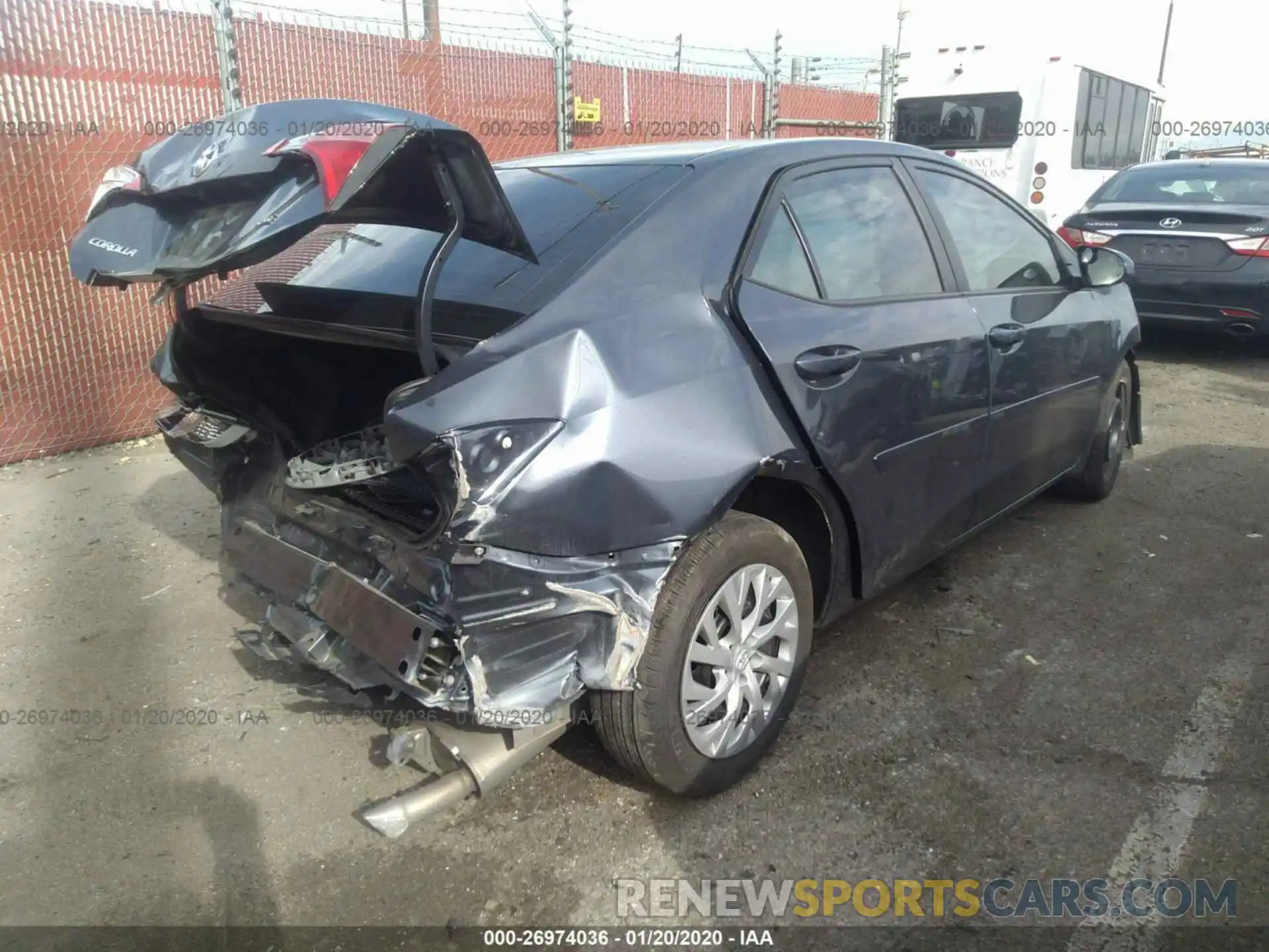 4 Photograph of a damaged car 5YFBURHE8KP892492 TOYOTA COROLLA 2019