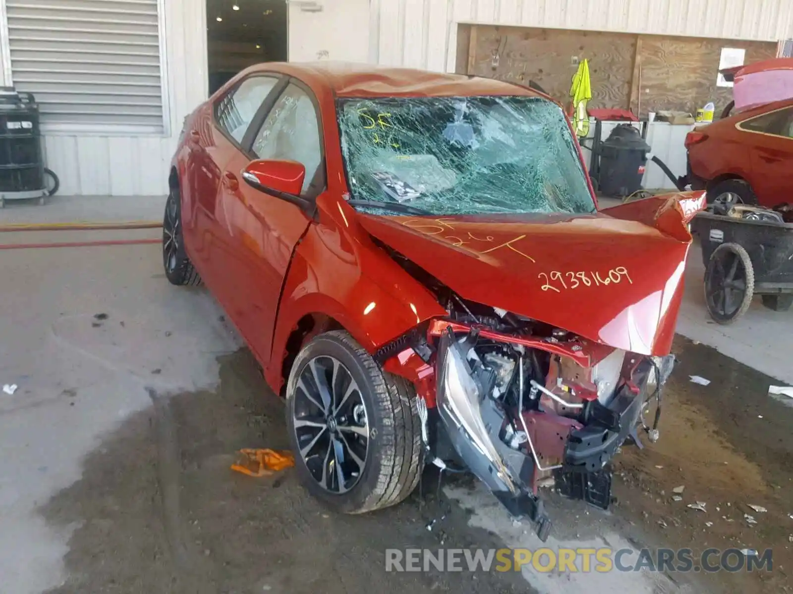 1 Photograph of a damaged car 5YFBURHE8KP892847 TOYOTA COROLLA 2019