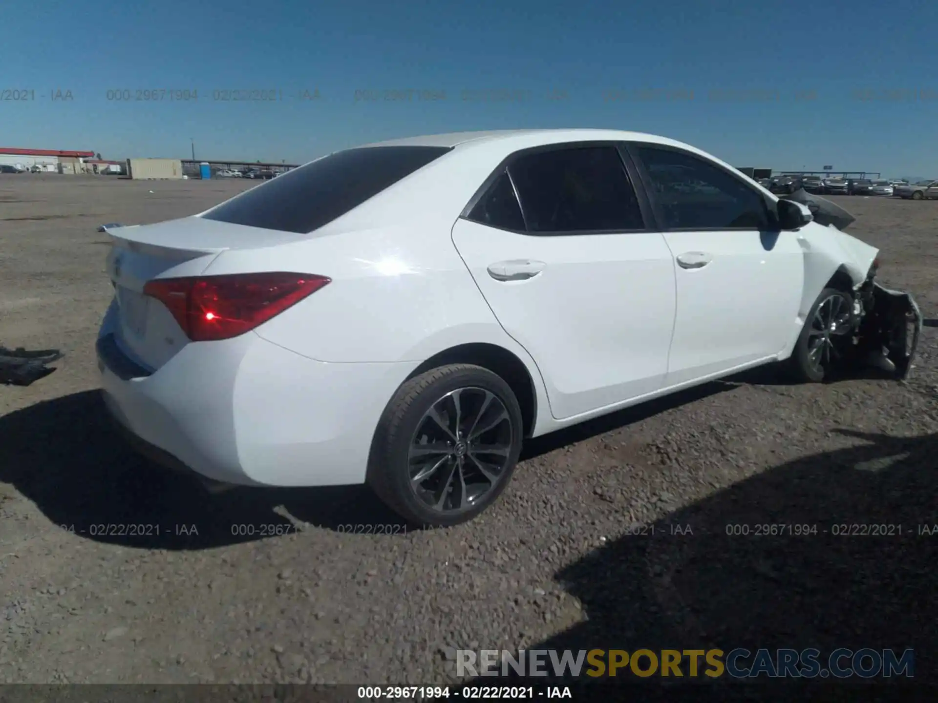 4 Photograph of a damaged car 5YFBURHE8KP896834 TOYOTA COROLLA 2019