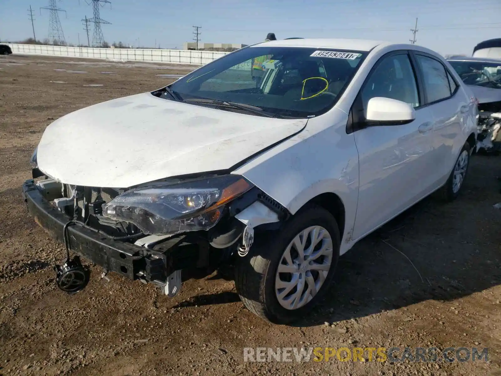 2 Photograph of a damaged car 5YFBURHE8KP899054 TOYOTA COROLLA 2019