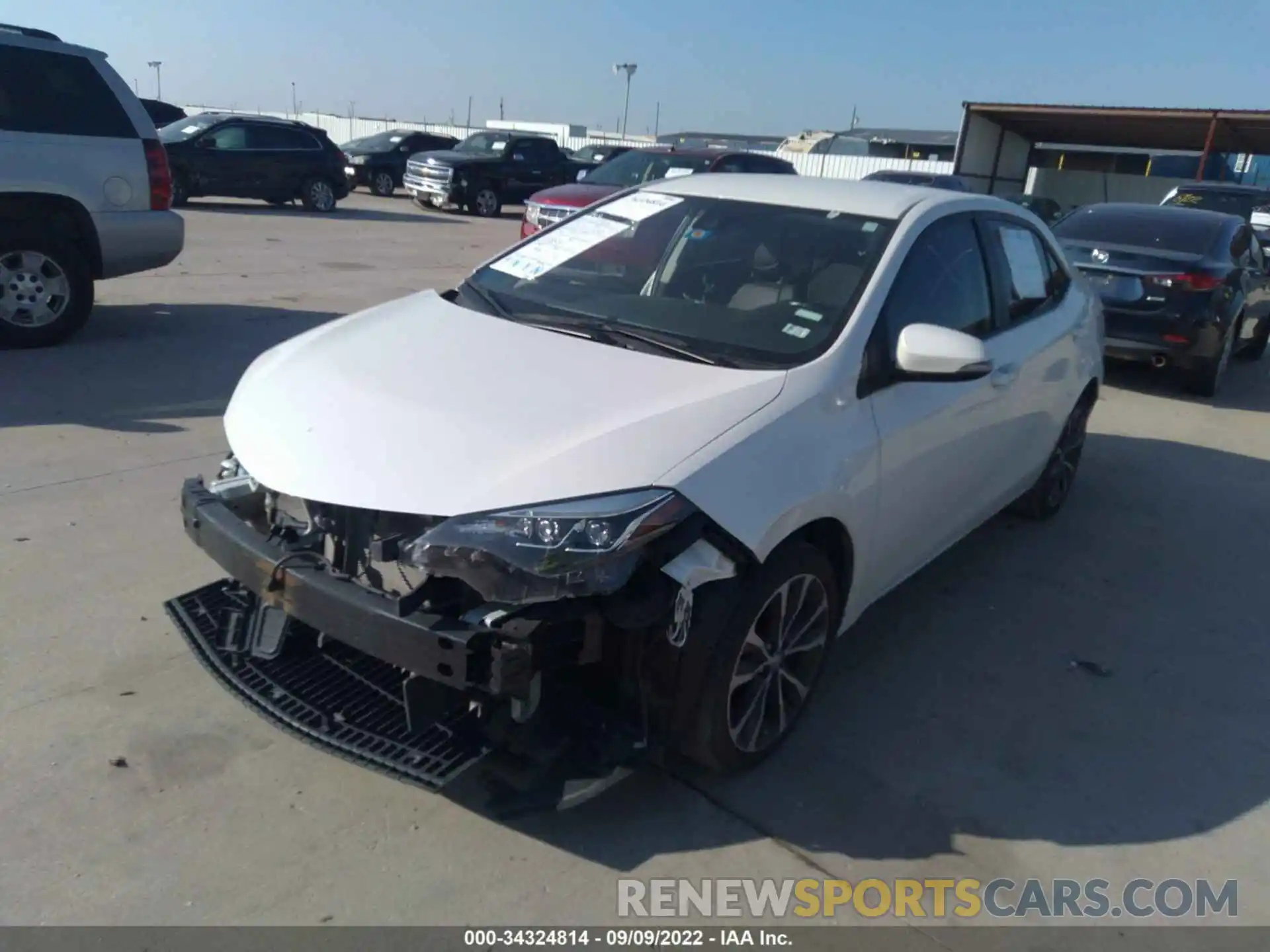 2 Photograph of a damaged car 5YFBURHE8KP899944 TOYOTA COROLLA 2019