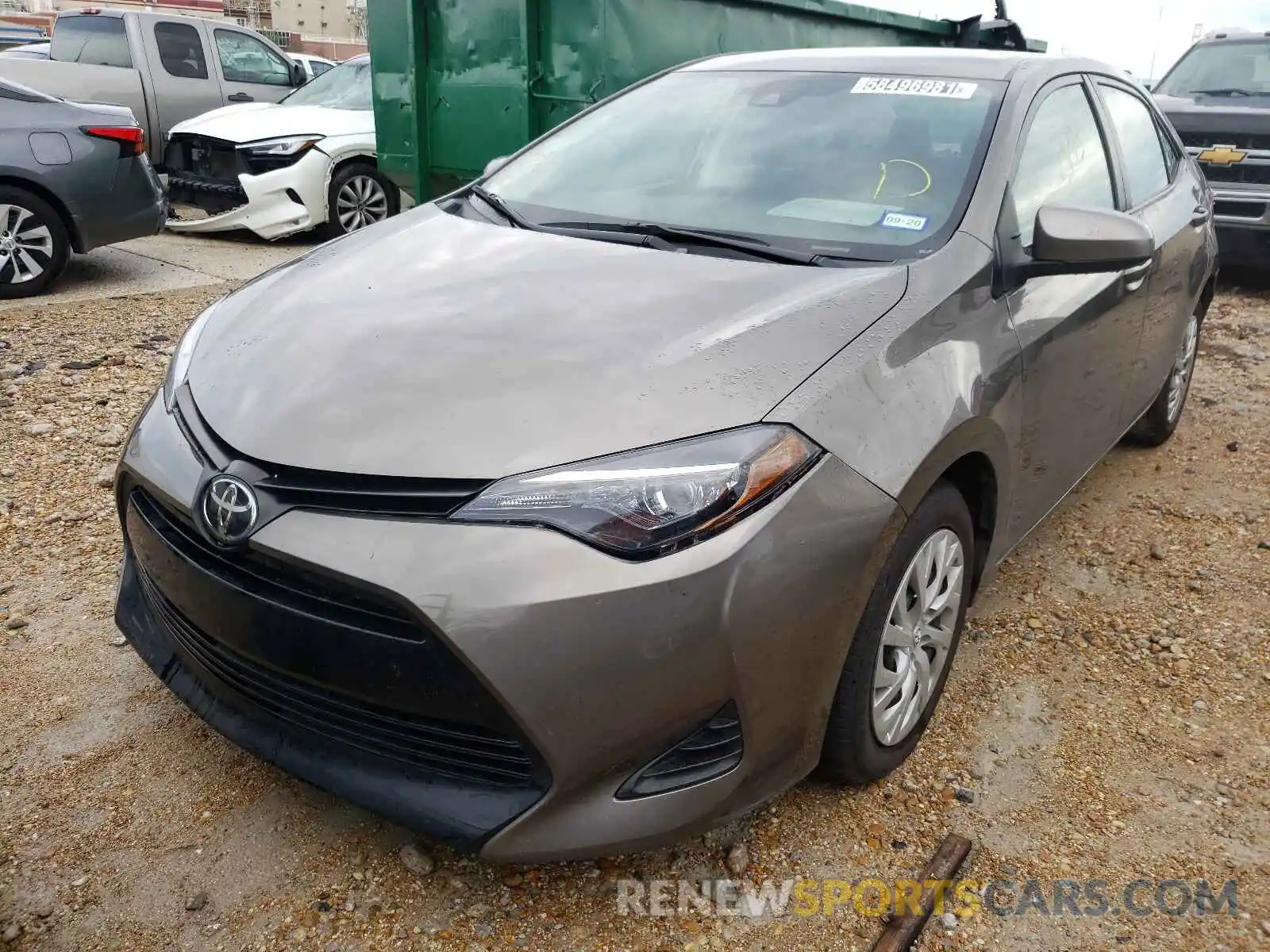 2 Photograph of a damaged car 5YFBURHE8KP900025 TOYOTA COROLLA 2019