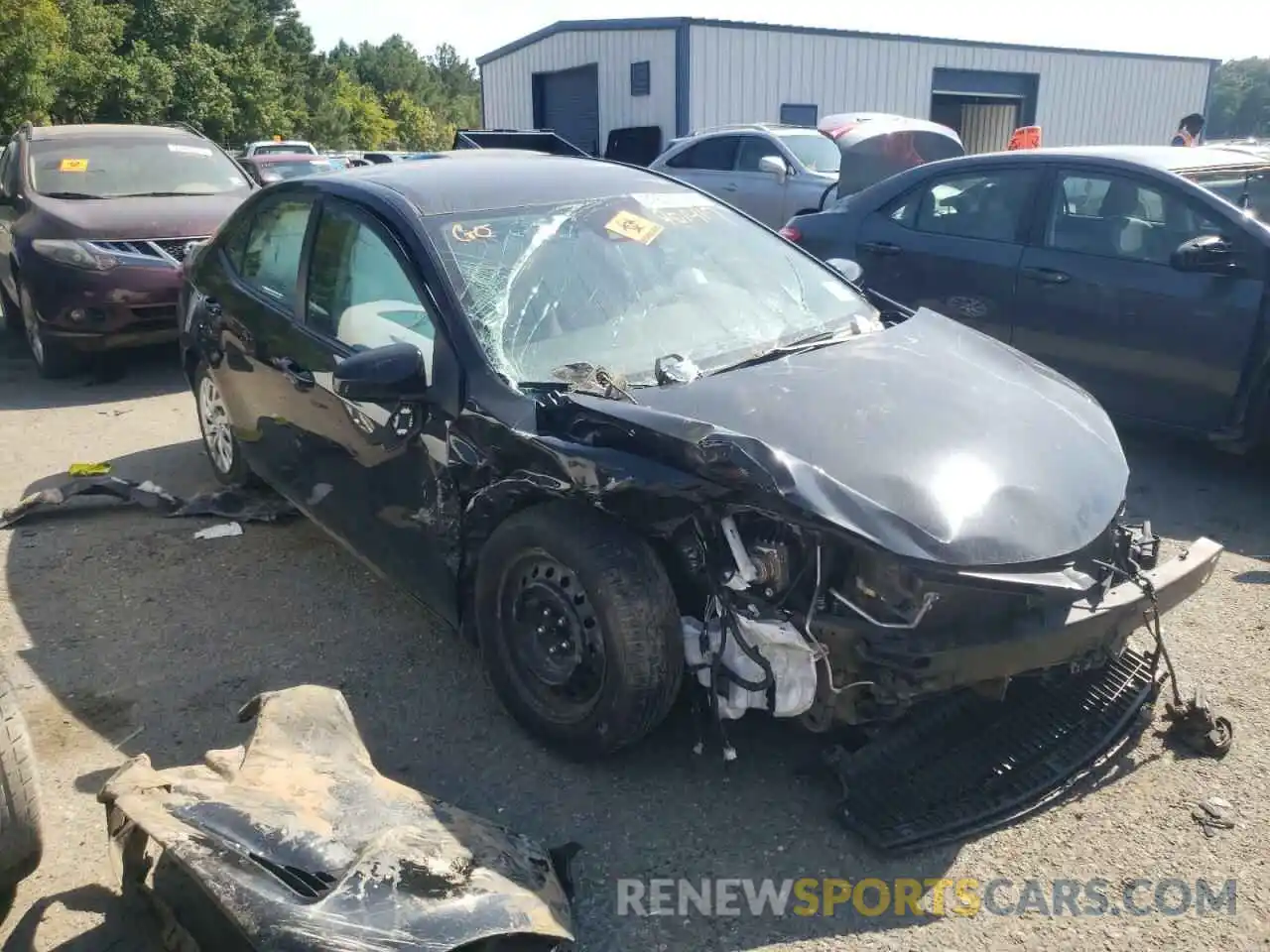 1 Photograph of a damaged car 5YFBURHE8KP901417 TOYOTA COROLLA 2019