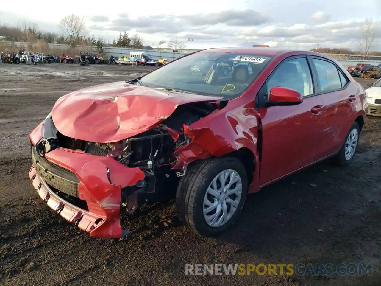 2 Photograph of a damaged car 5YFBURHE8KP903524 TOYOTA COROLLA 2019