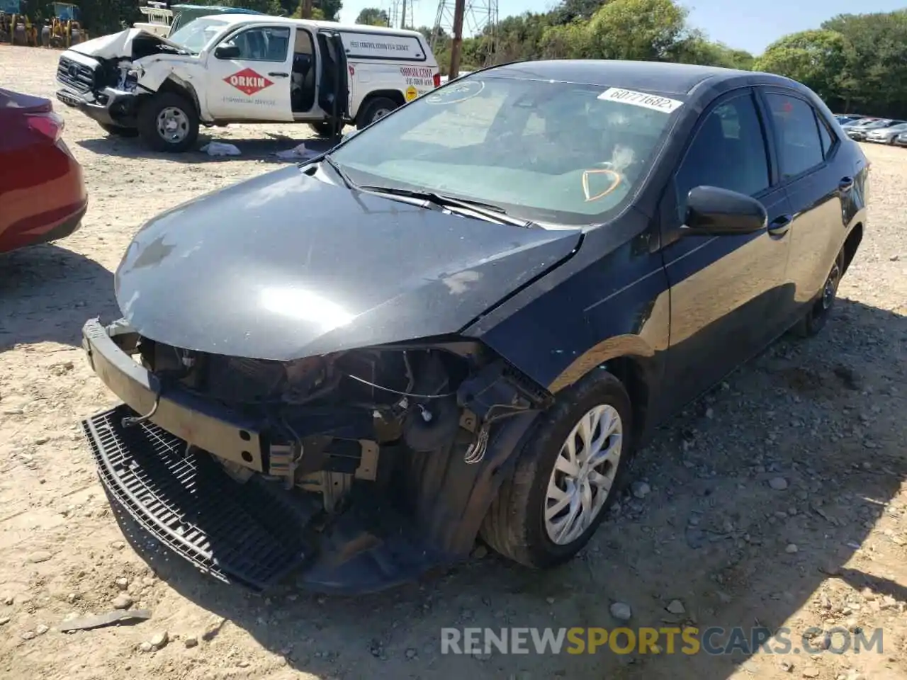 2 Photograph of a damaged car 5YFBURHE8KP903894 TOYOTA COROLLA 2019