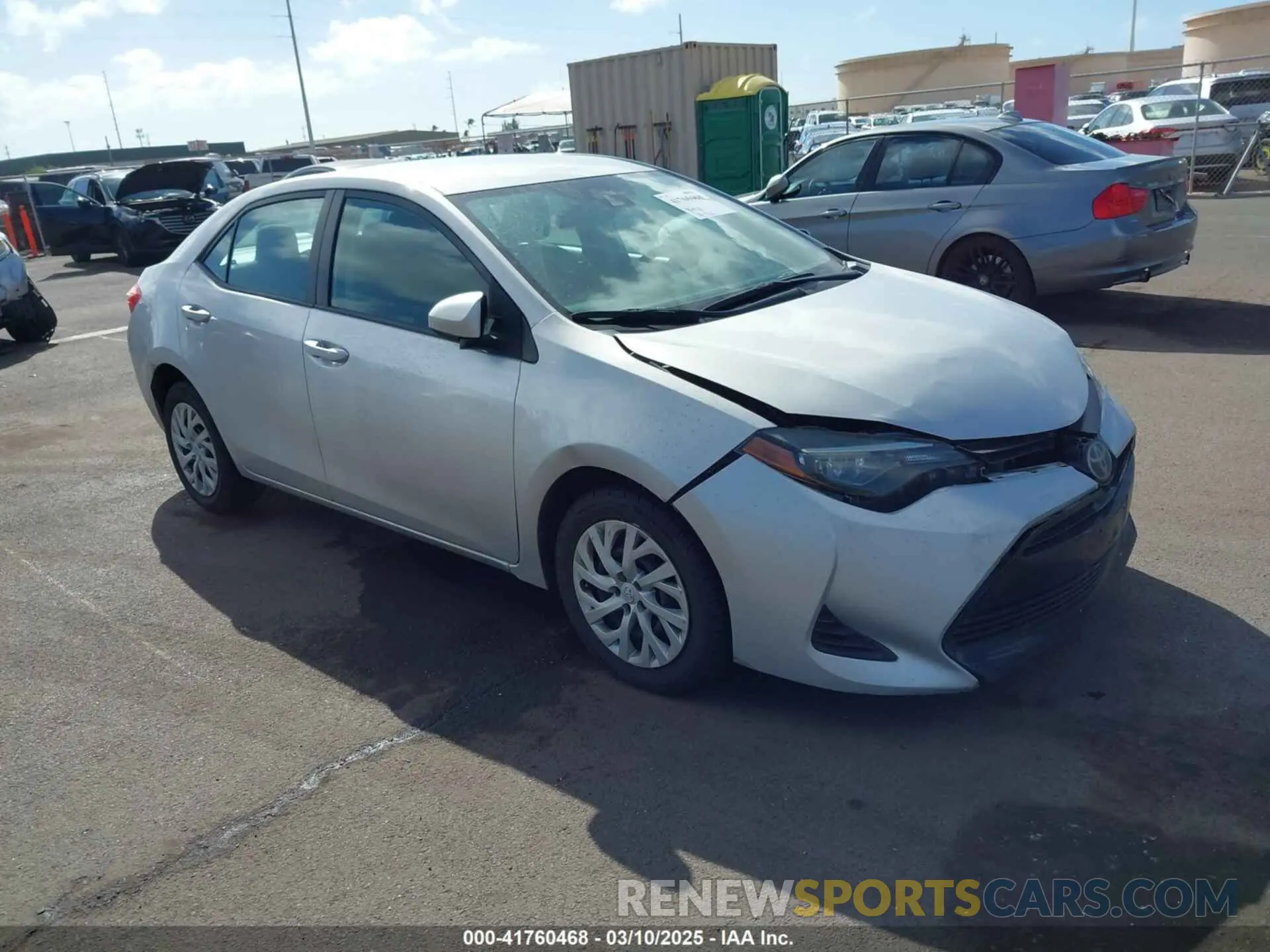 1 Photograph of a damaged car 5YFBURHE8KP904642 TOYOTA COROLLA 2019