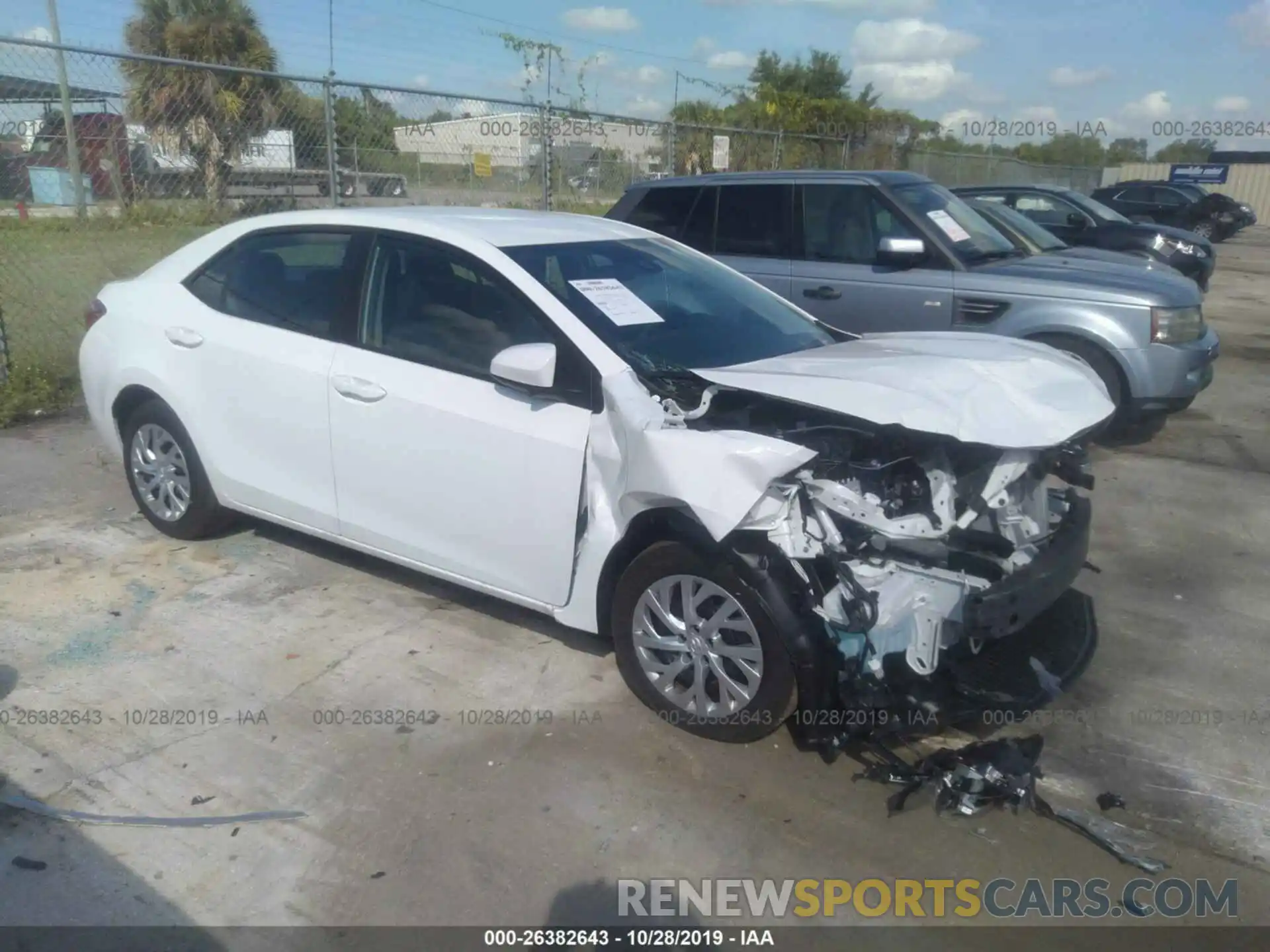 1 Photograph of a damaged car 5YFBURHE8KP906228 TOYOTA COROLLA 2019