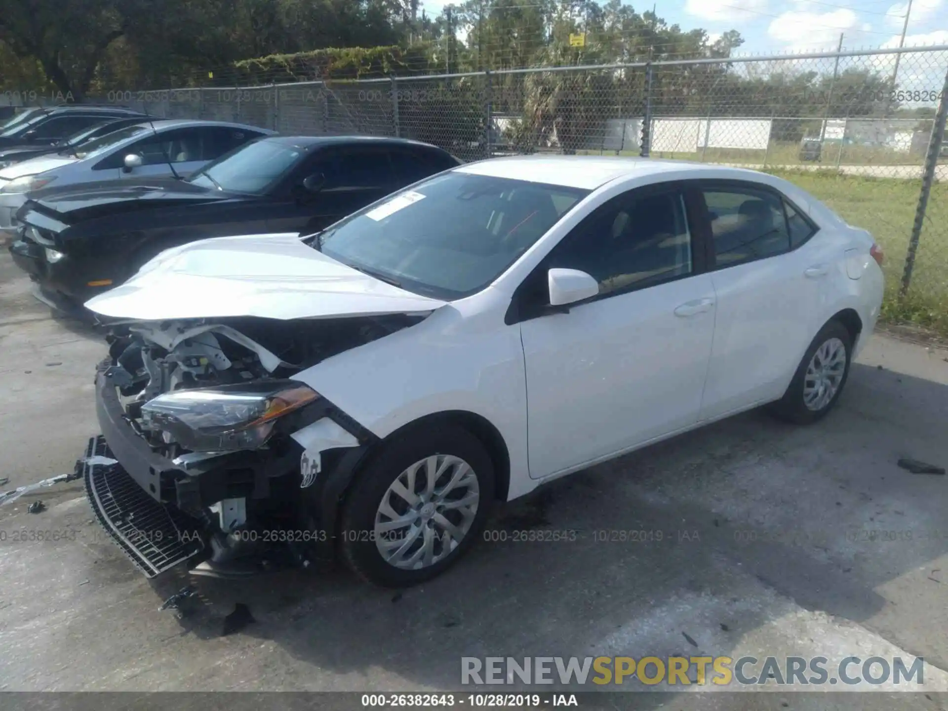 2 Photograph of a damaged car 5YFBURHE8KP906228 TOYOTA COROLLA 2019