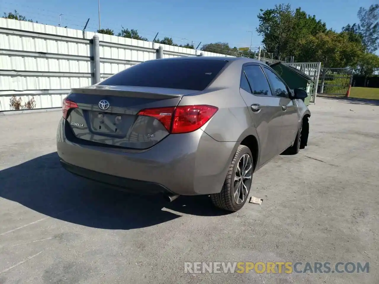 4 Photograph of a damaged car 5YFBURHE8KP909646 TOYOTA COROLLA 2019