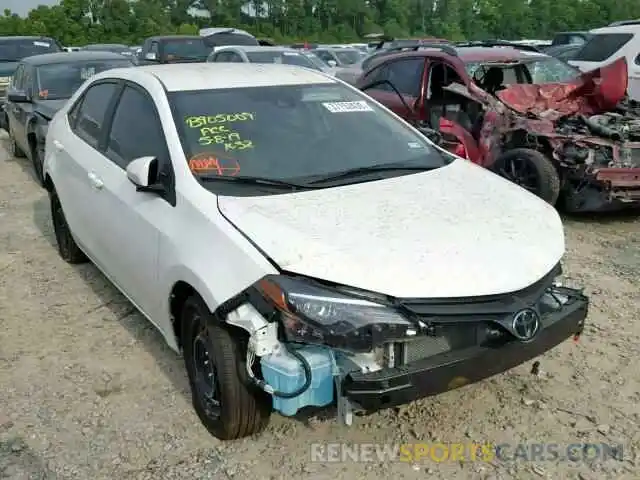 1 Photograph of a damaged car 5YFBURHE8KP910635 TOYOTA COROLLA 2019