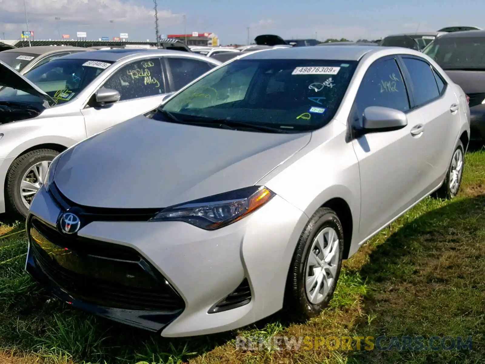 2 Photograph of a damaged car 5YFBURHE8KP910974 TOYOTA COROLLA 2019