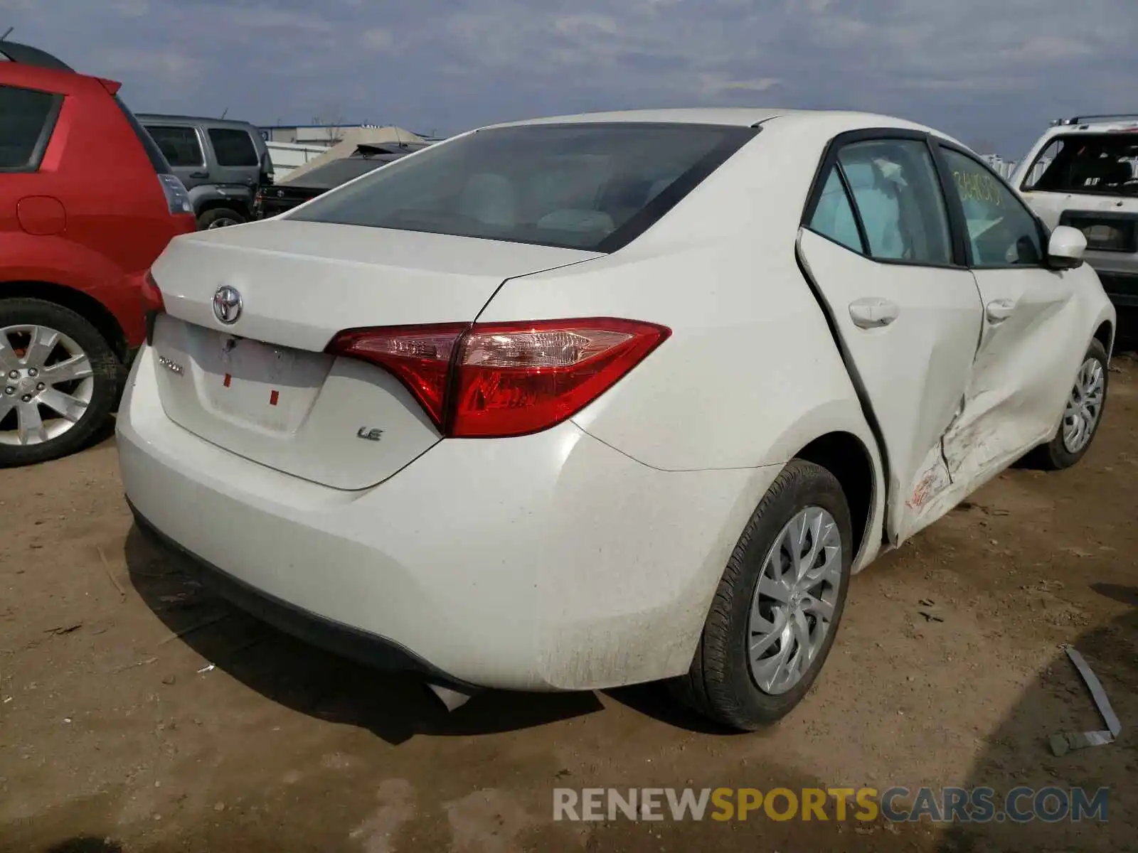 4 Photograph of a damaged car 5YFBURHE8KP916757 TOYOTA COROLLA 2019