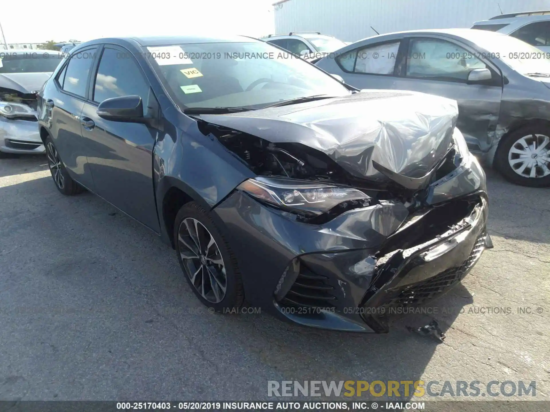 1 Photograph of a damaged car 5YFBURHE8KP917701 TOYOTA COROLLA 2019