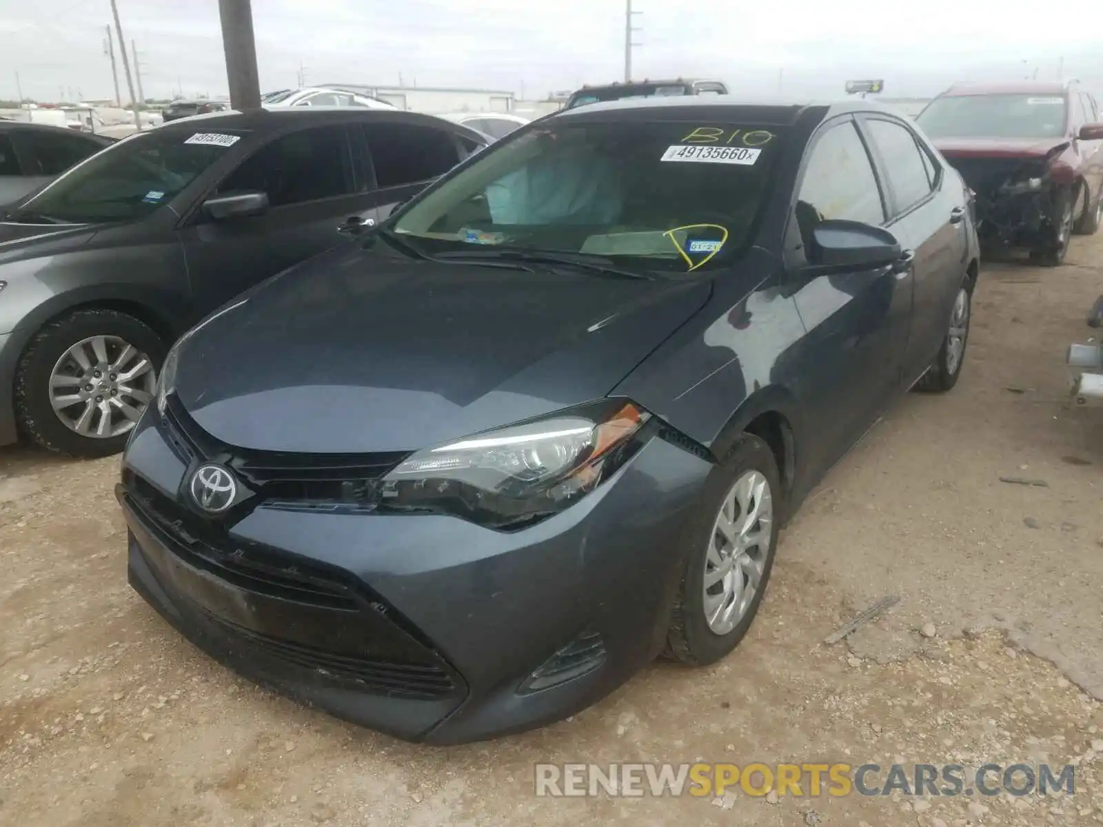 2 Photograph of a damaged car 5YFBURHE8KP918461 TOYOTA COROLLA 2019