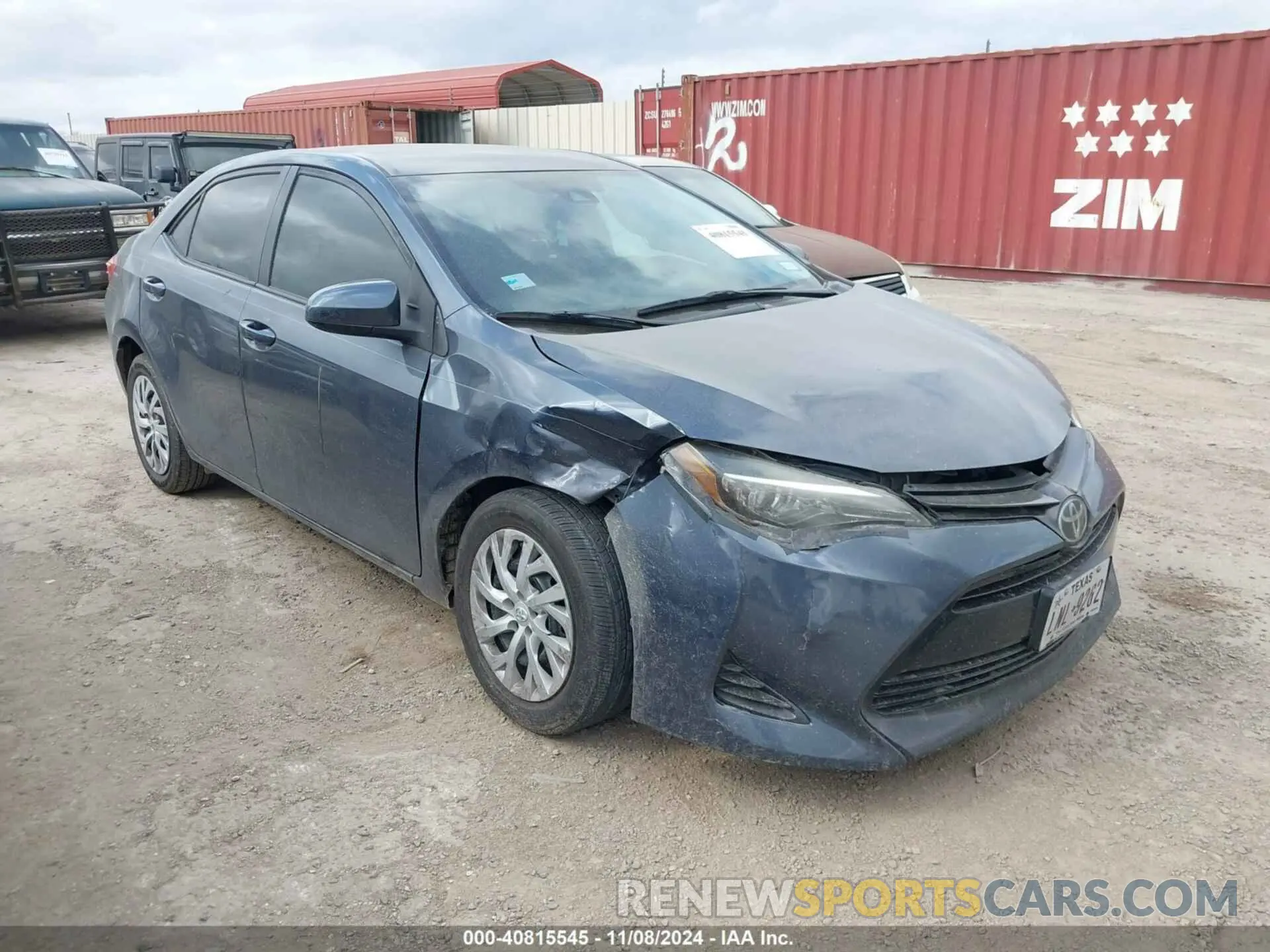 1 Photograph of a damaged car 5YFBURHE8KP918718 TOYOTA COROLLA 2019
