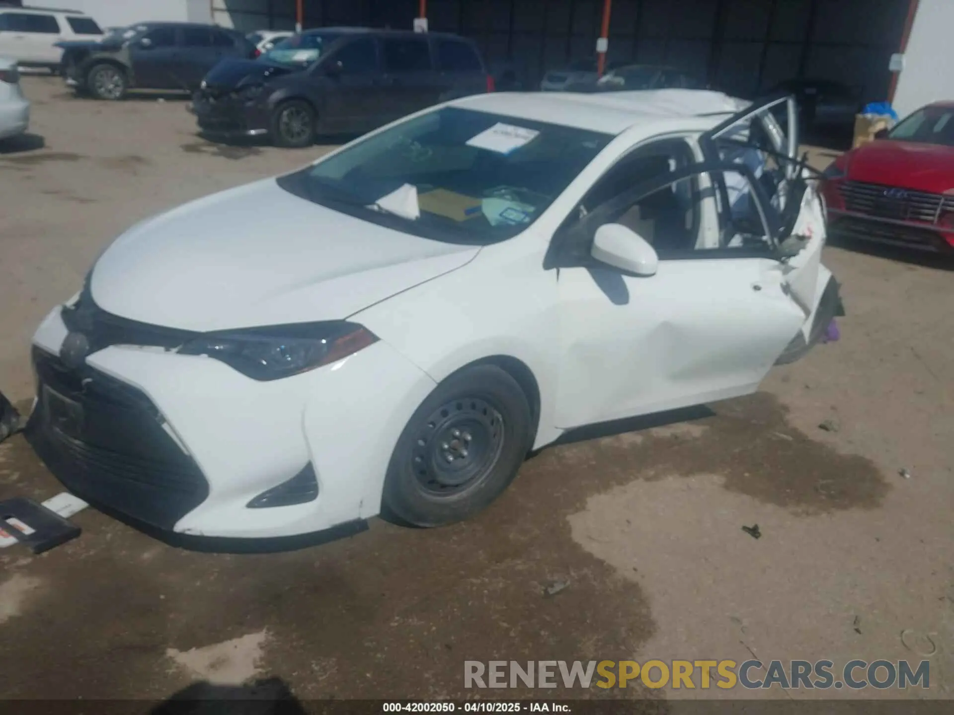 2 Photograph of a damaged car 5YFBURHE8KP919030 TOYOTA COROLLA 2019