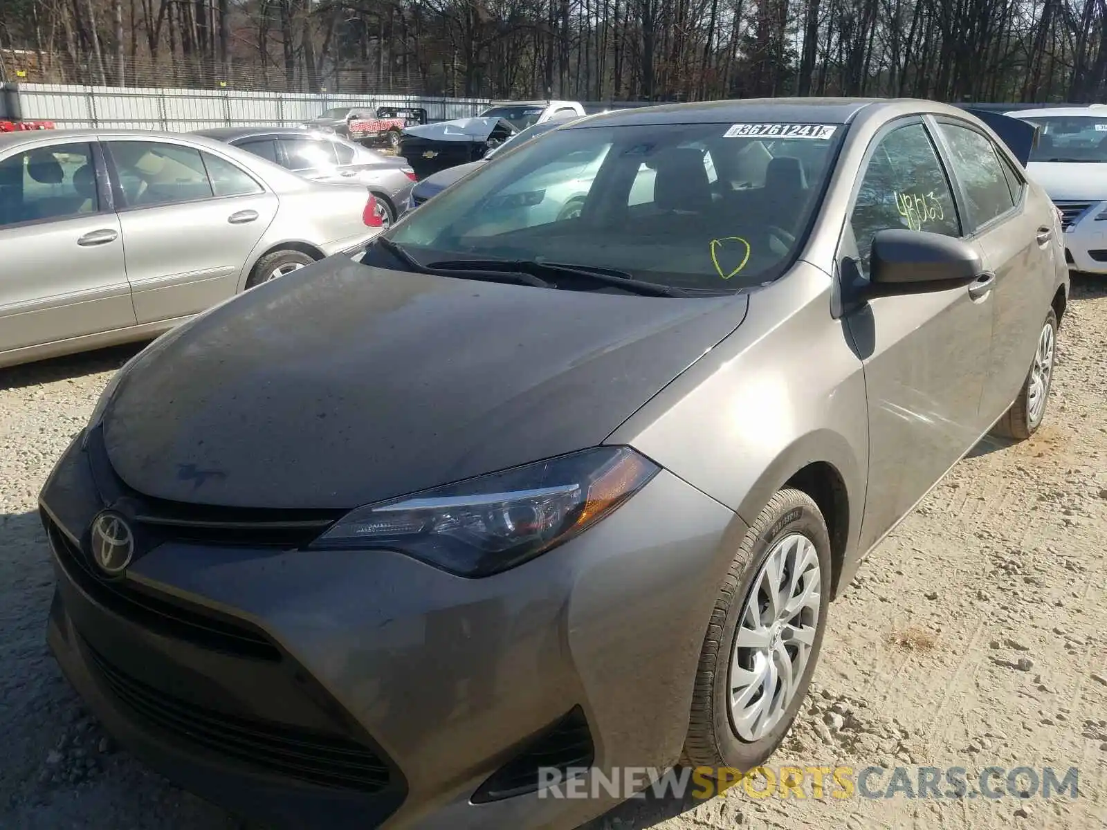 2 Photograph of a damaged car 5YFBURHE8KP921165 TOYOTA COROLLA 2019