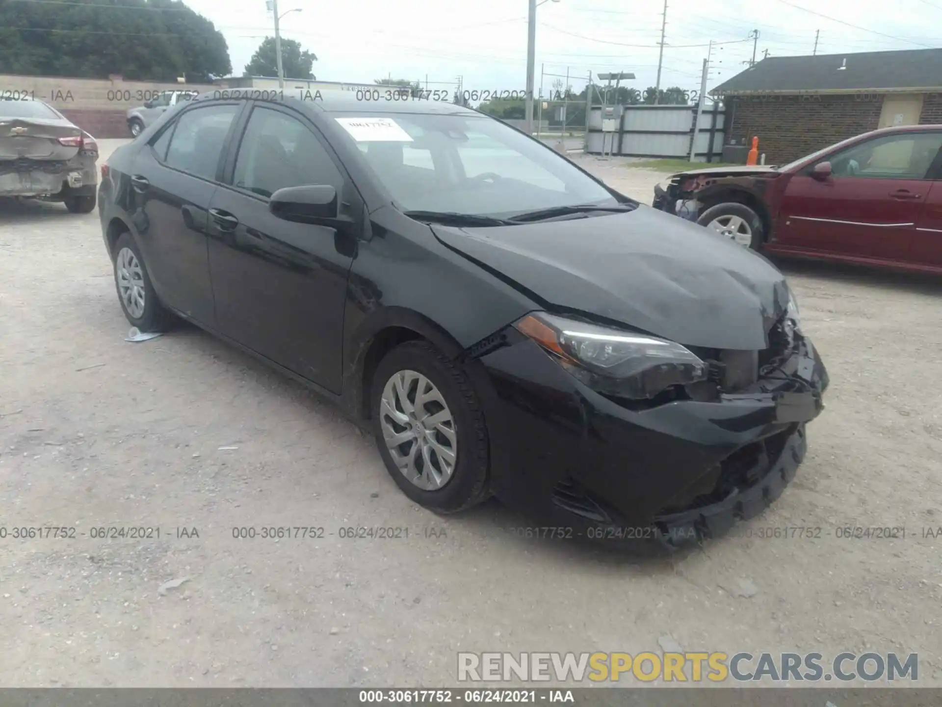 1 Photograph of a damaged car 5YFBURHE8KP921179 TOYOTA COROLLA 2019