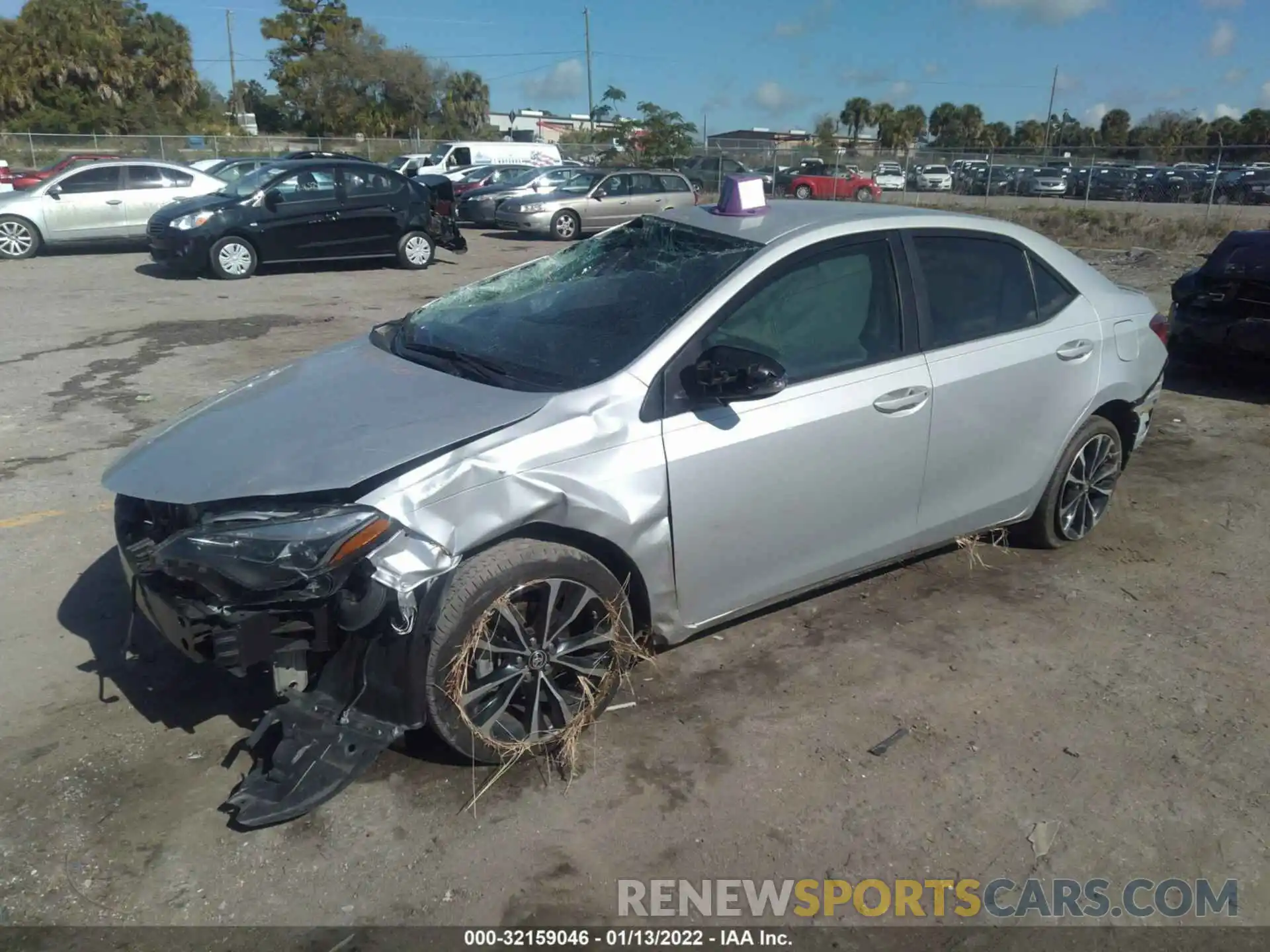 2 Photograph of a damaged car 5YFBURHE8KP923580 TOYOTA COROLLA 2019