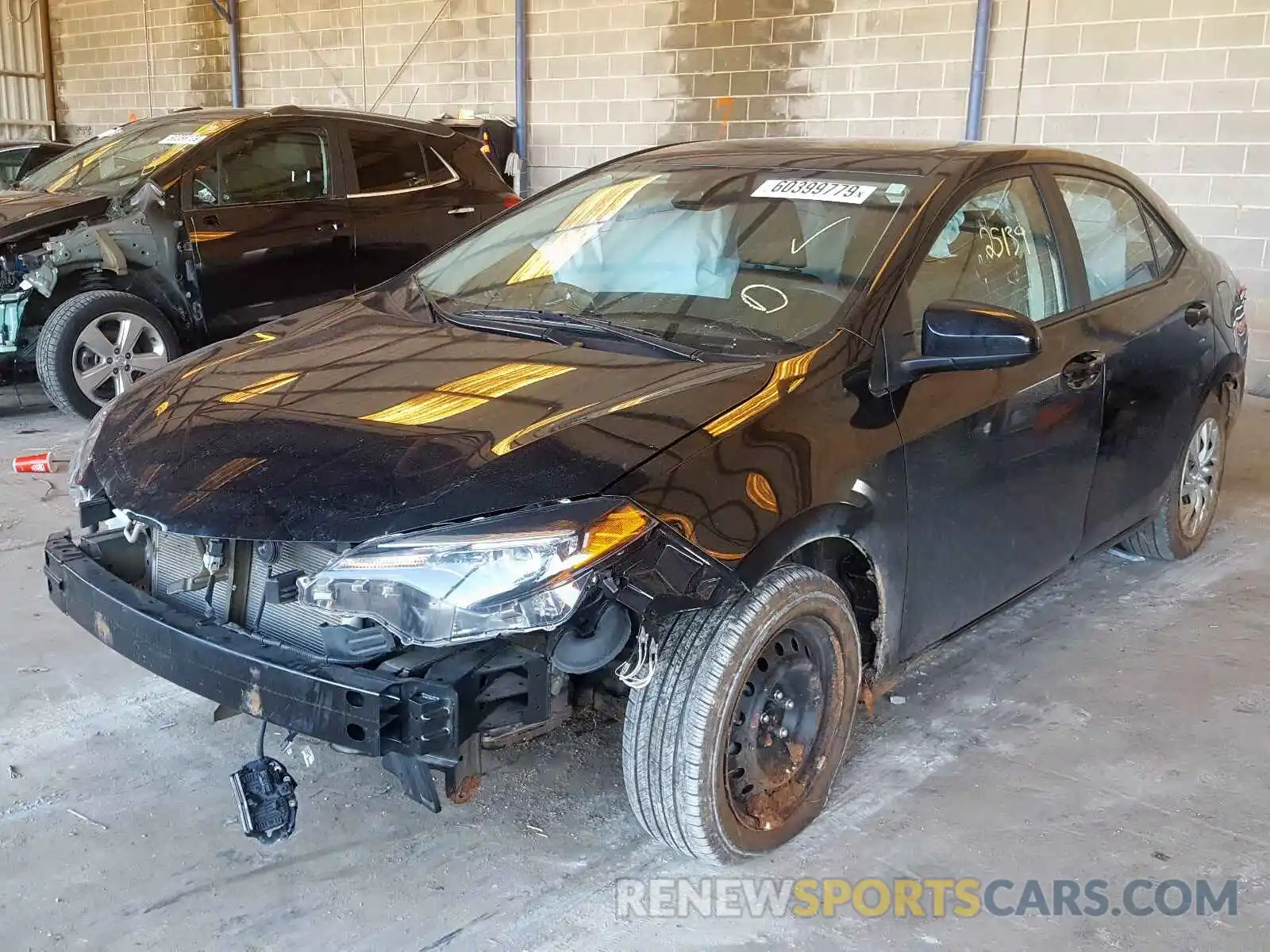 2 Photograph of a damaged car 5YFBURHE8KP925345 TOYOTA COROLLA 2019