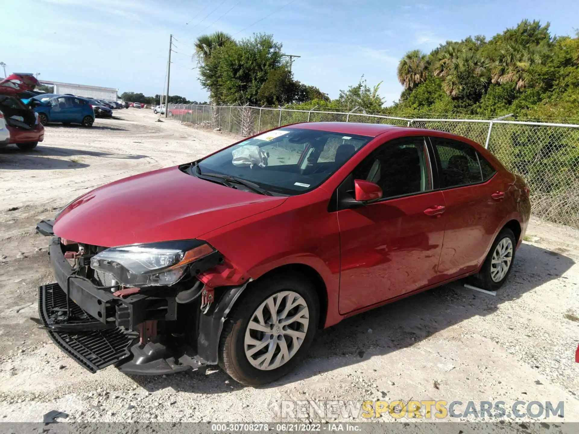 2 Photograph of a damaged car 5YFBURHE8KP929458 TOYOTA COROLLA 2019