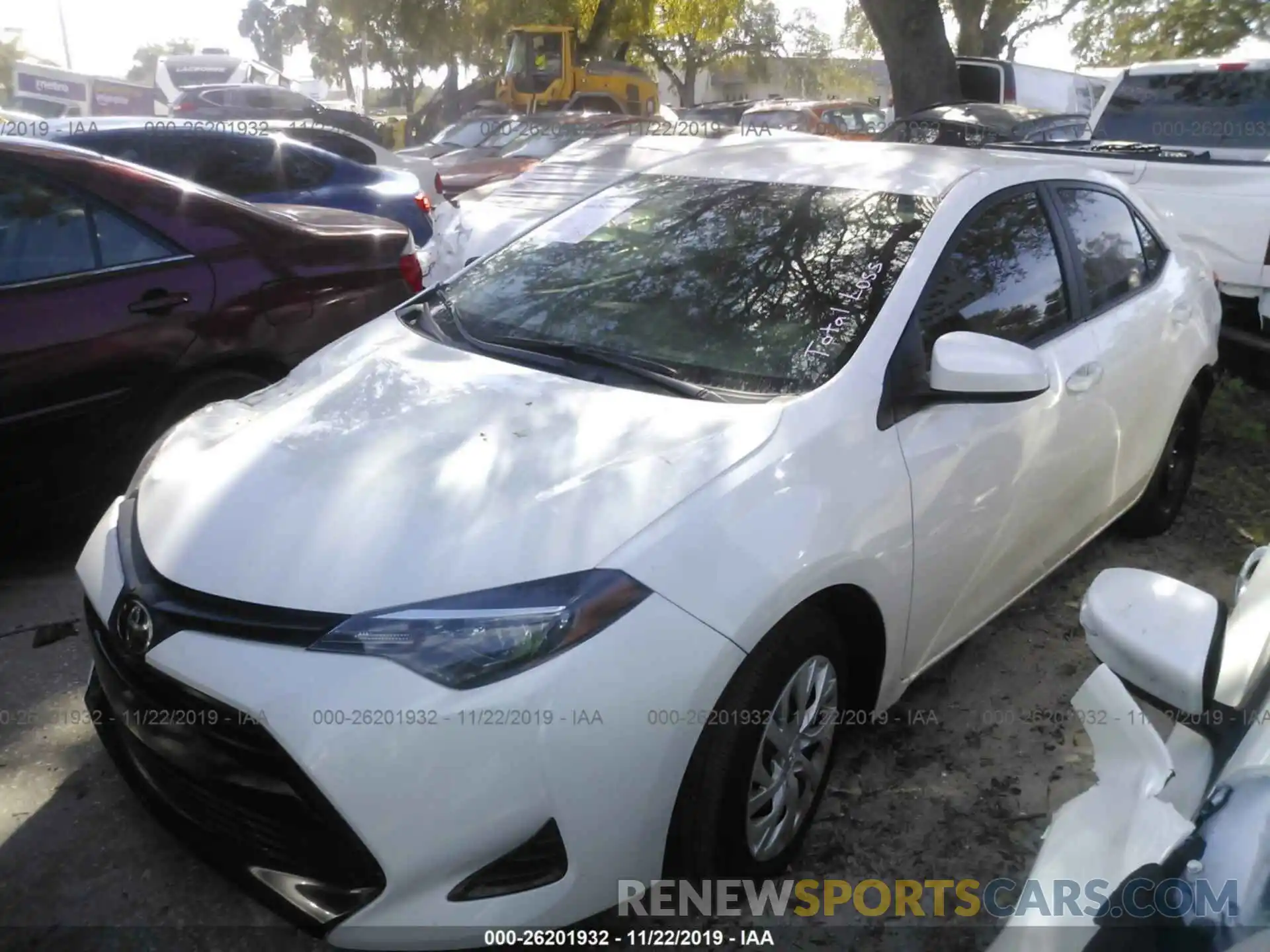 2 Photograph of a damaged car 5YFBURHE8KP935728 TOYOTA COROLLA 2019