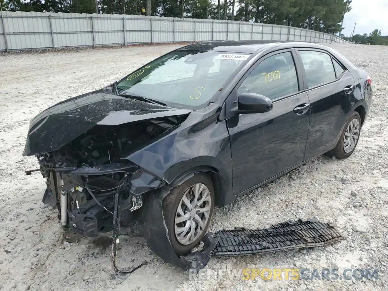 2 Photograph of a damaged car 5YFBURHE8KP936037 TOYOTA COROLLA 2019