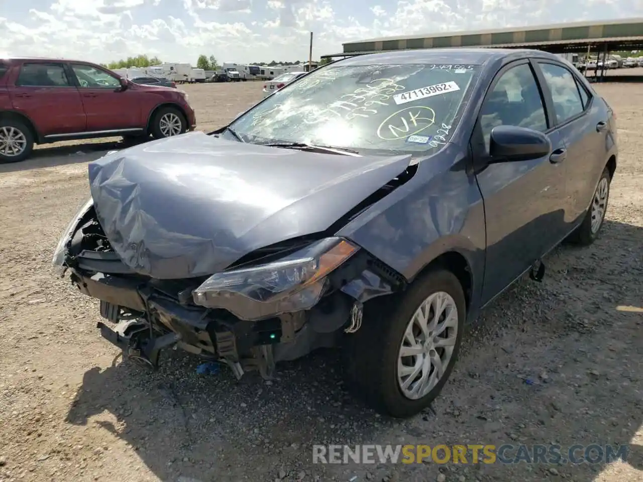 2 Photograph of a damaged car 5YFBURHE8KP939228 TOYOTA COROLLA 2019