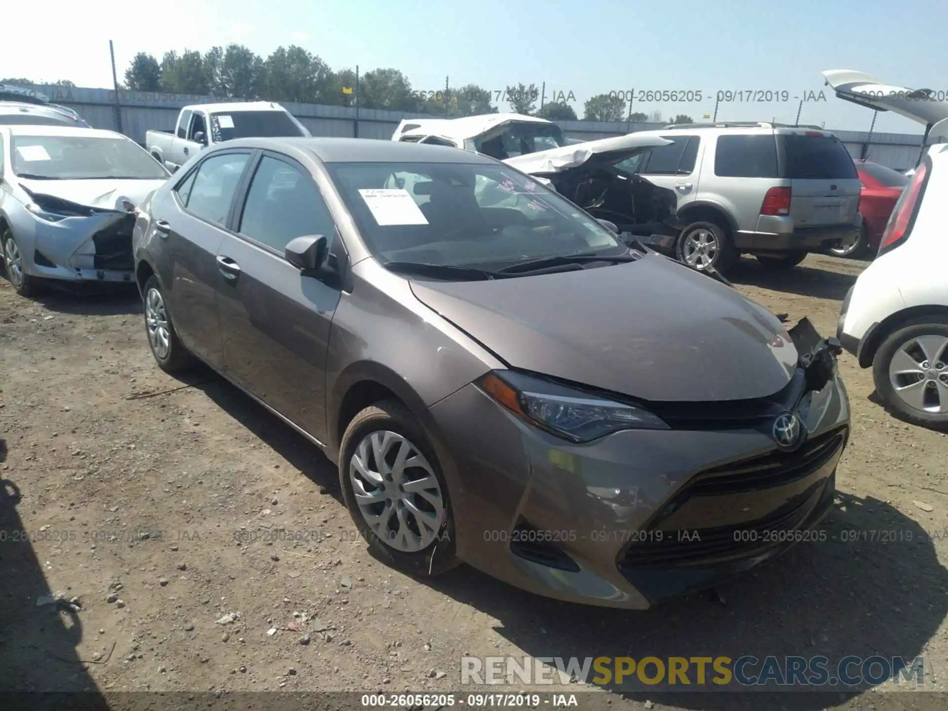 1 Photograph of a damaged car 5YFBURHE8KP939424 TOYOTA COROLLA 2019