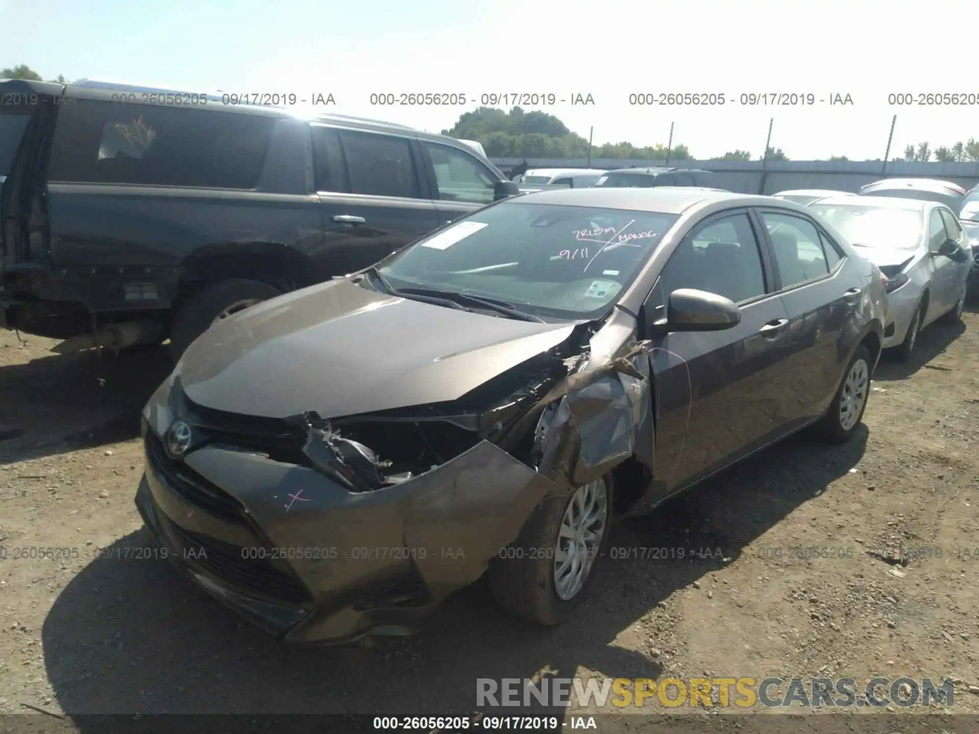 2 Photograph of a damaged car 5YFBURHE8KP939424 TOYOTA COROLLA 2019