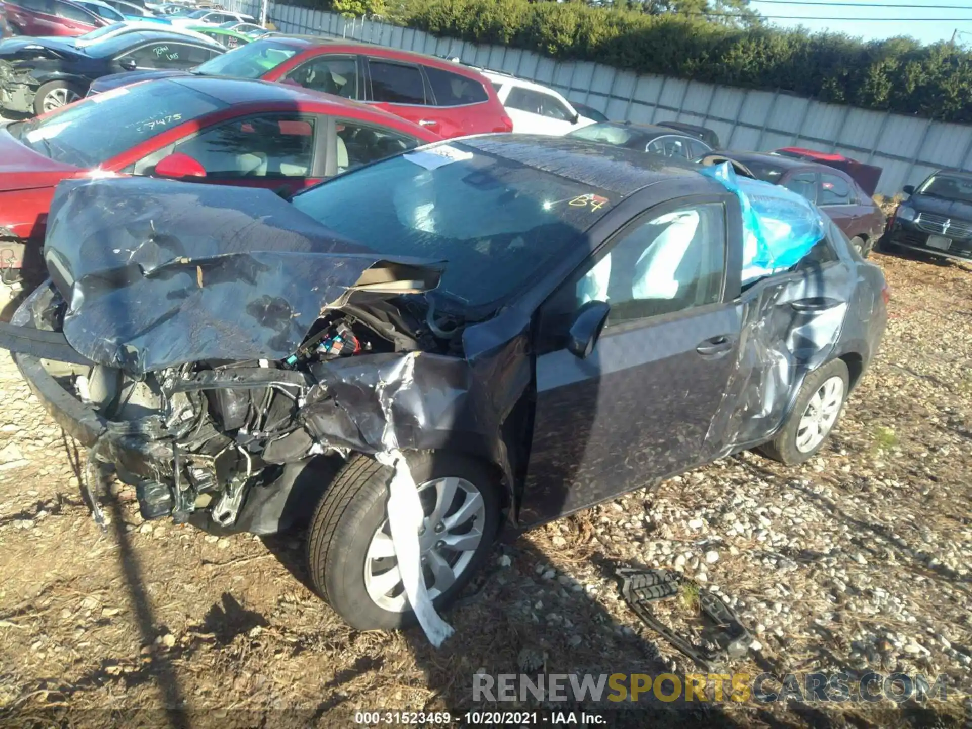 2 Photograph of a damaged car 5YFBURHE8KP939665 TOYOTA COROLLA 2019