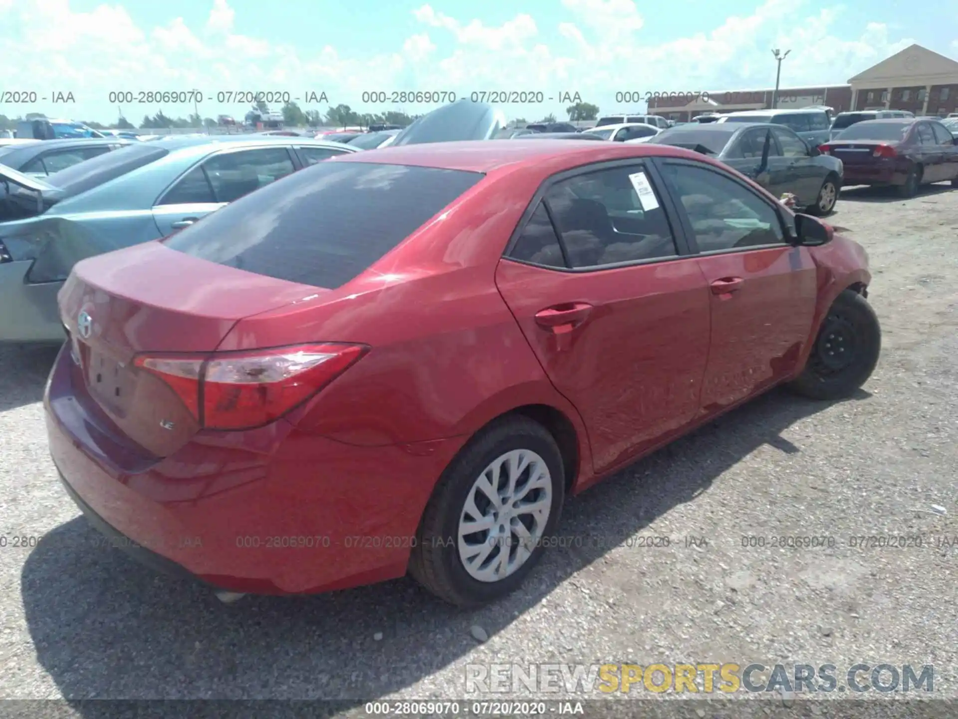 4 Photograph of a damaged car 5YFBURHE8KP942646 TOYOTA COROLLA 2019