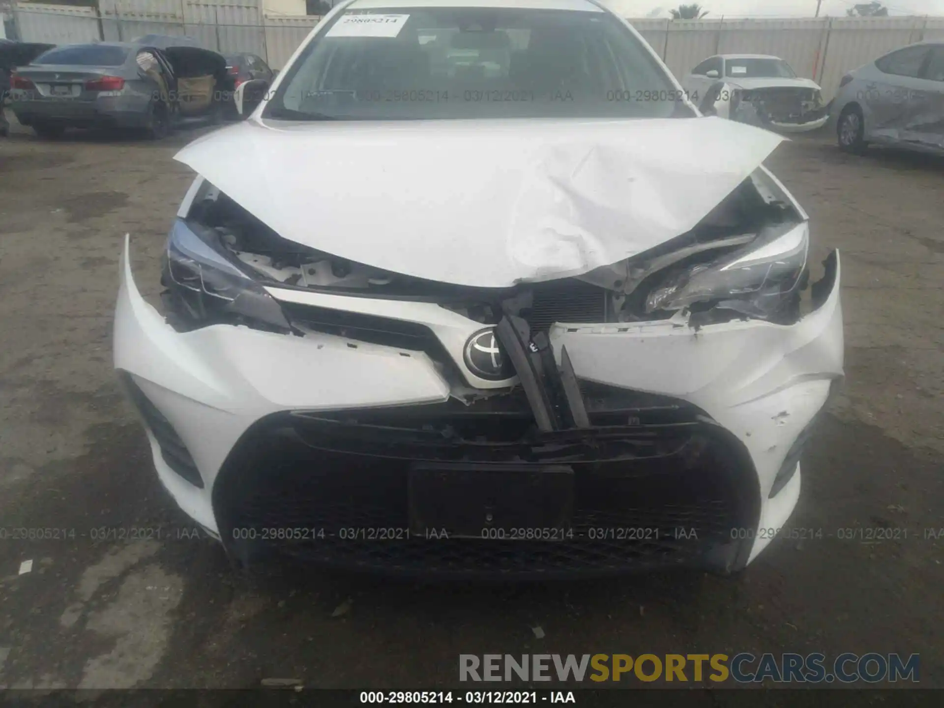 6 Photograph of a damaged car 5YFBURHE8KP942744 TOYOTA COROLLA 2019