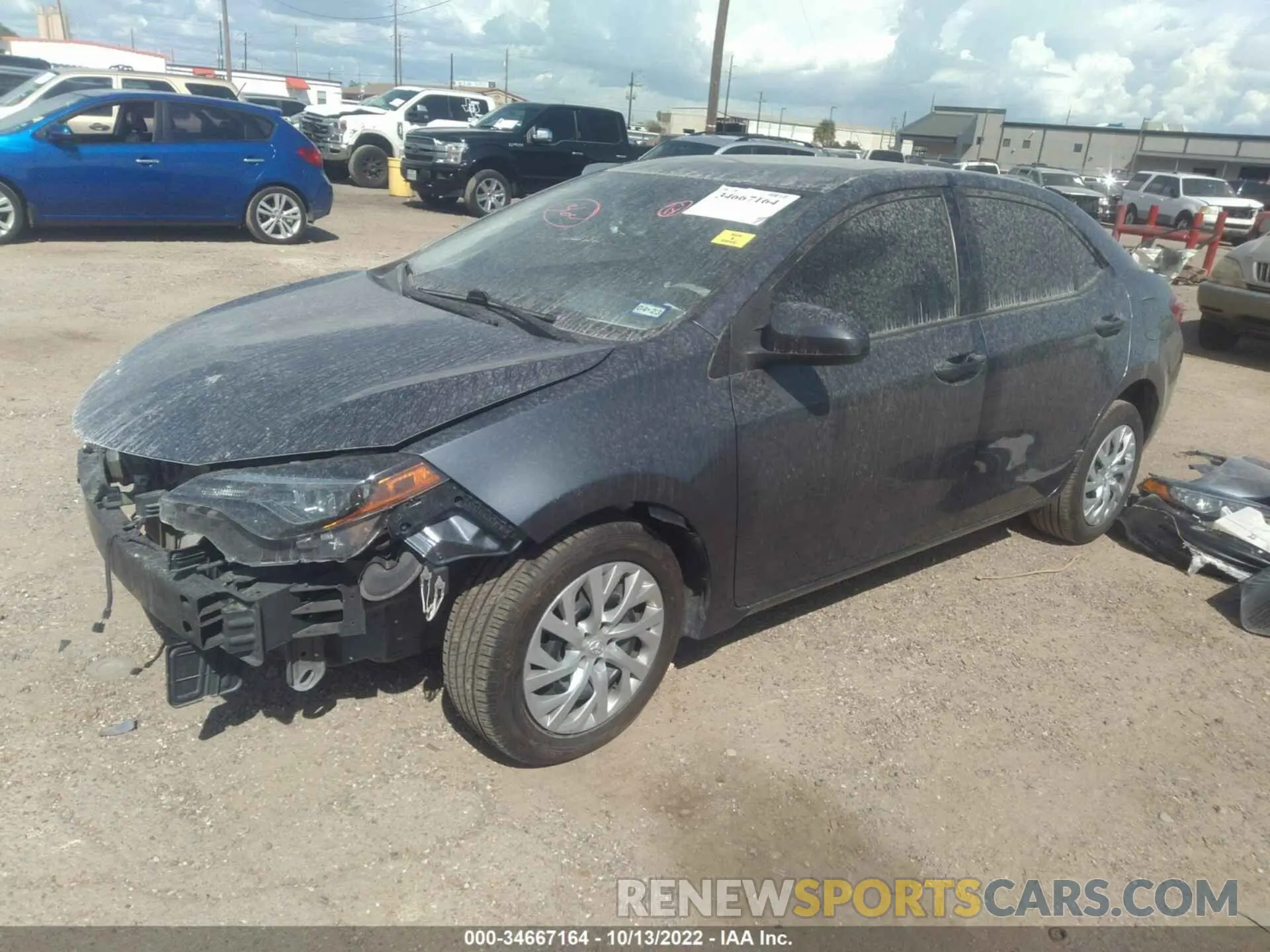 2 Photograph of a damaged car 5YFBURHE8KP944347 TOYOTA COROLLA 2019