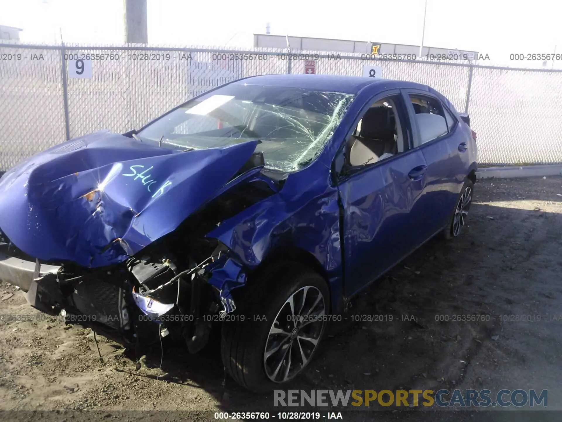 2 Photograph of a damaged car 5YFBURHE8KP945062 TOYOTA COROLLA 2019