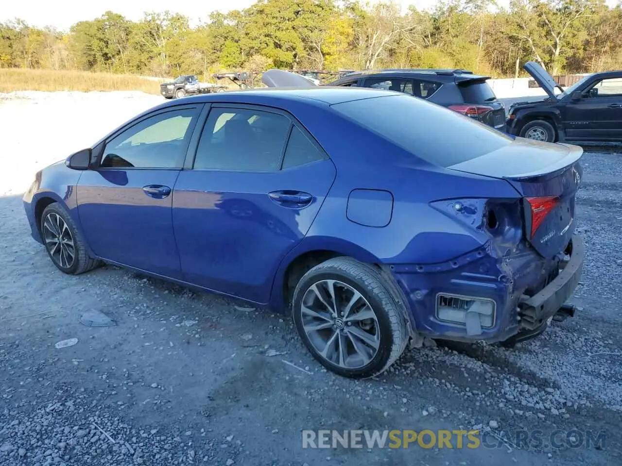 2 Photograph of a damaged car 5YFBURHE8KP945711 TOYOTA COROLLA 2019
