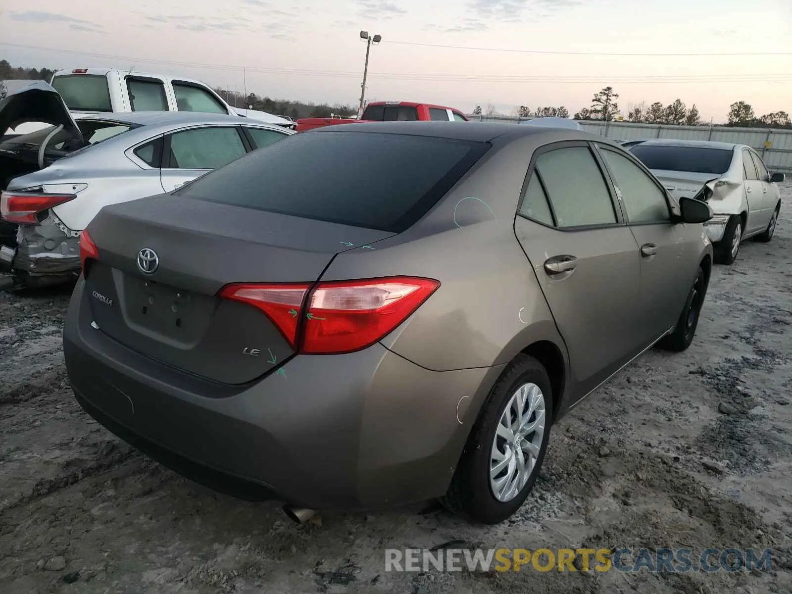 4 Photograph of a damaged car 5YFBURHE8KP947460 TOYOTA COROLLA 2019