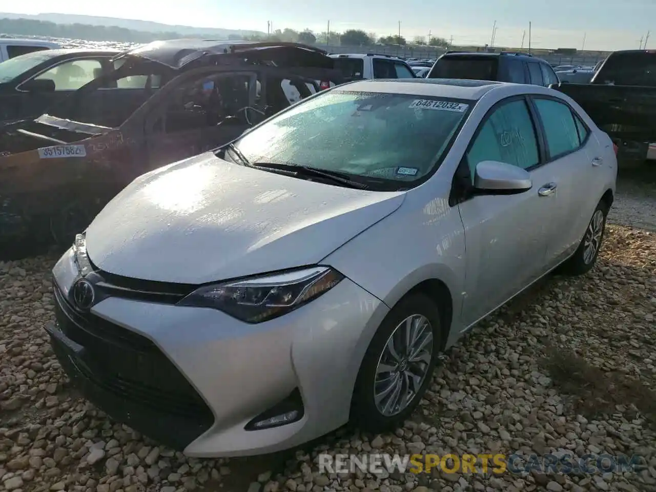 1 Photograph of a damaged car 5YFBURHE8KP947913 TOYOTA COROLLA 2019