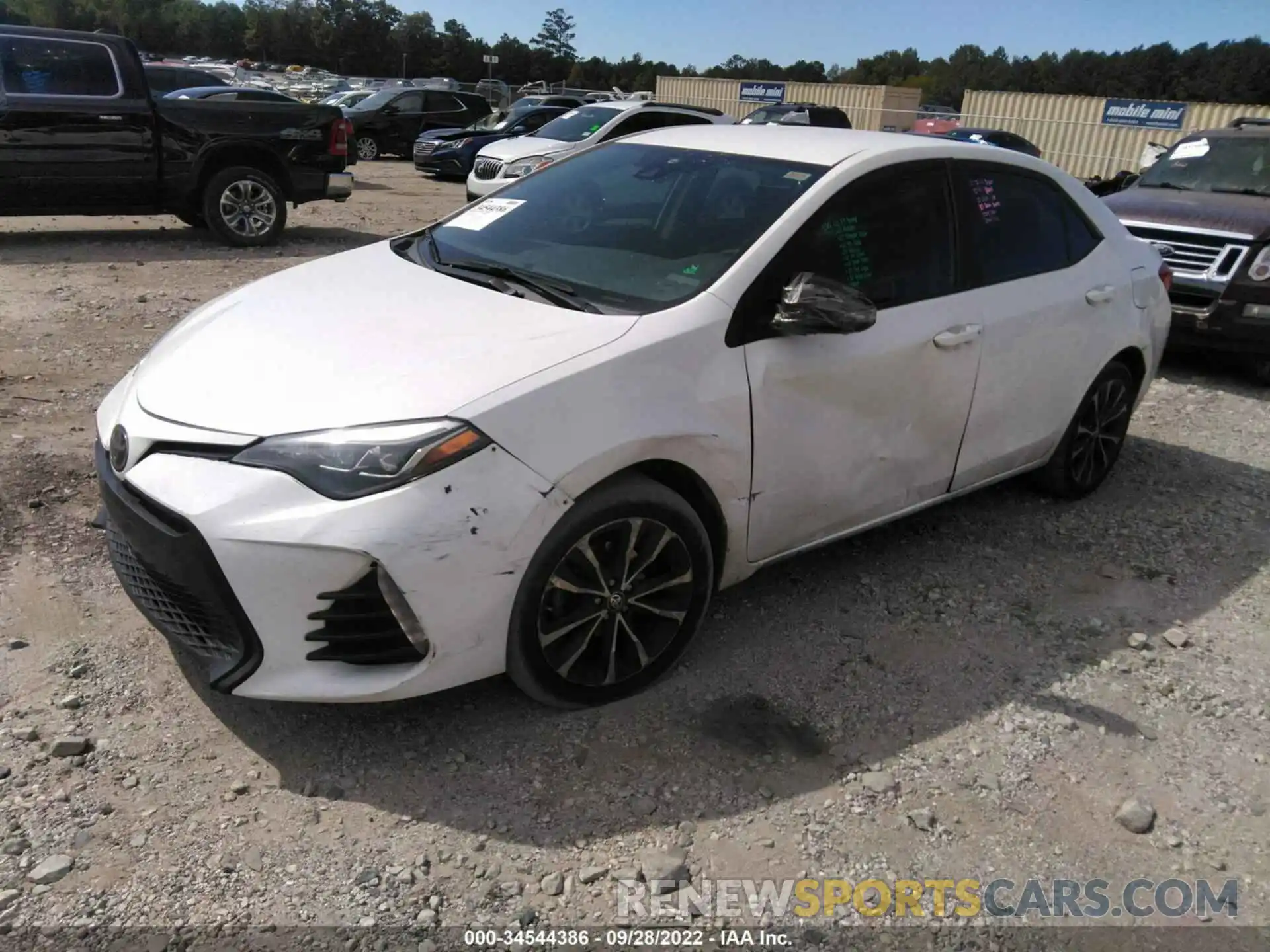 2 Photograph of a damaged car 5YFBURHE9KP858626 TOYOTA COROLLA 2019