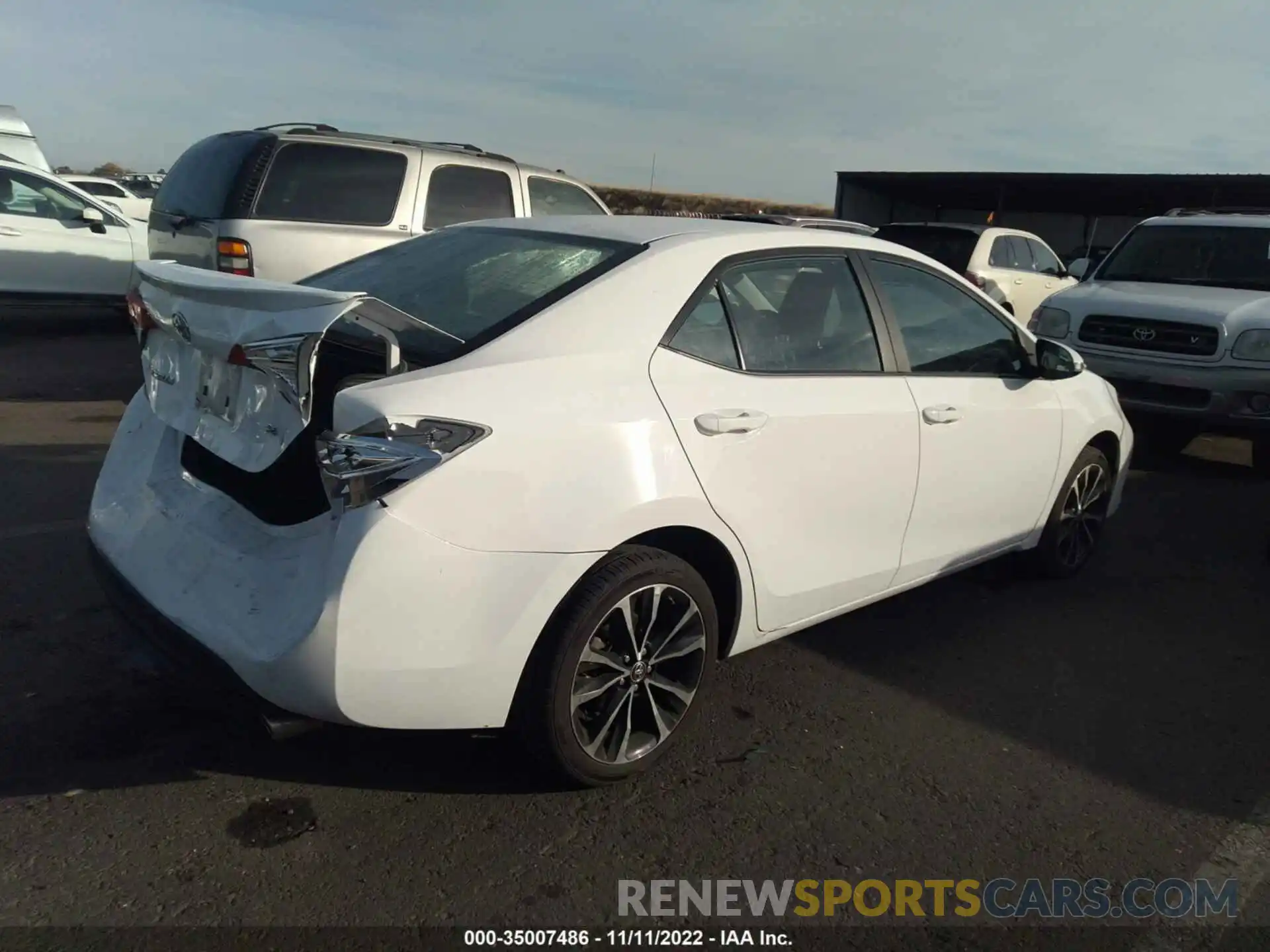 4 Photograph of a damaged car 5YFBURHE9KP858786 TOYOTA COROLLA 2019