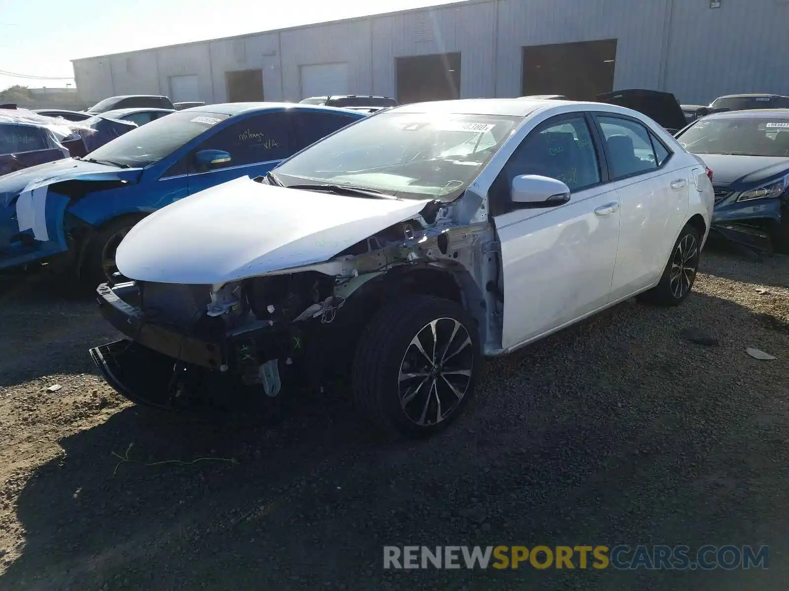 2 Photograph of a damaged car 5YFBURHE9KP859243 TOYOTA COROLLA 2019