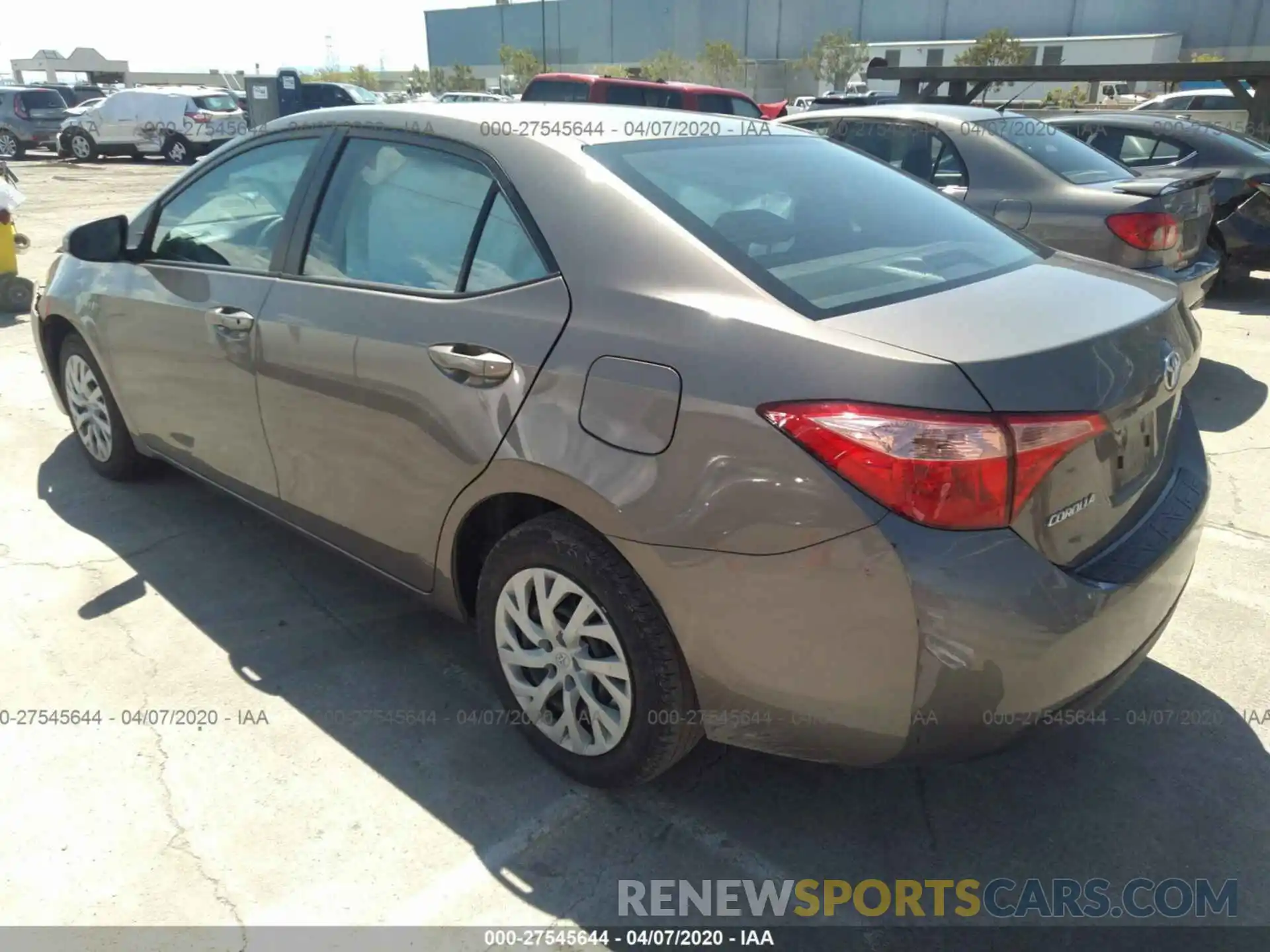 3 Photograph of a damaged car 5YFBURHE9KP861168 TOYOTA COROLLA 2019