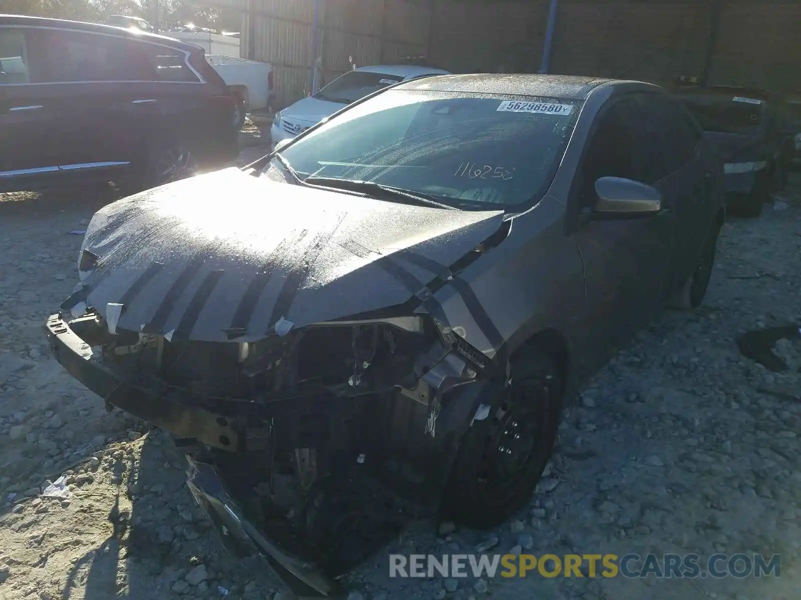 2 Photograph of a damaged car 5YFBURHE9KP865074 TOYOTA COROLLA 2019