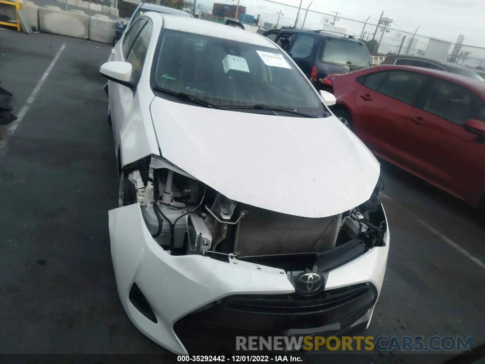 6 Photograph of a damaged car 5YFBURHE9KP867729 TOYOTA COROLLA 2019